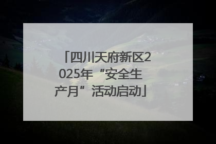 四川天府新区2025年“安全生产月”活动启动
