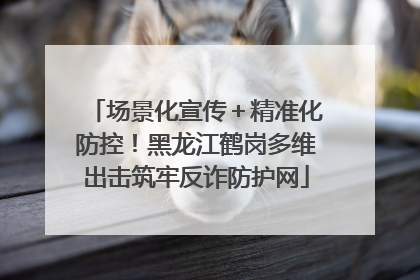 场景化宣传＋精准化防控！黑龙江鹤岗多维出击筑牢反诈防护网