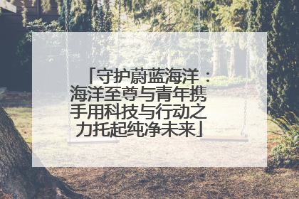 守护蔚蓝海洋：海洋至尊与青年携手用科技与行动之力托起纯净未来