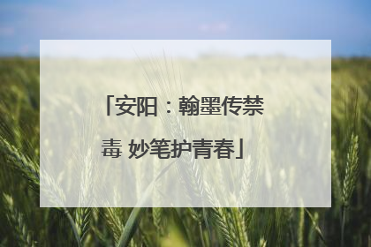 安阳：翰墨传禁毒 妙笔护青春