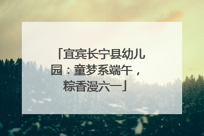 宜宾长宁县幼儿园：童梦系端午，粽香漫六一
