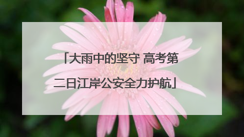 大雨中的坚守 高考第二日江岸公安全力护航