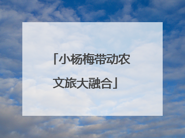 小杨梅带动农文旅大融合
