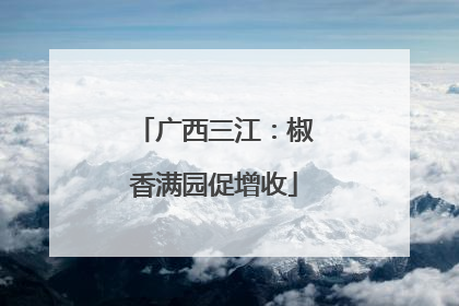 广西三江：椒香满园促增收