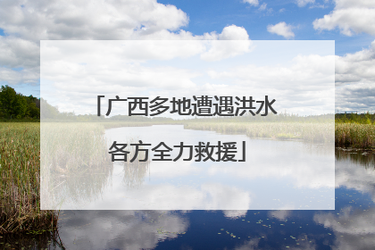 广西多地遭遇洪水 各方全力救援