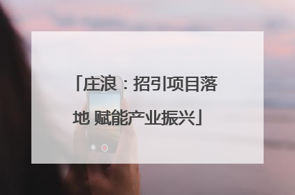 庄浪：招引项目落地 赋能产业振兴