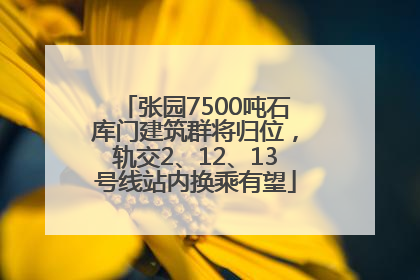张园7500吨石库门建筑群将归位，轨交2、12、13号线站内换乘有望