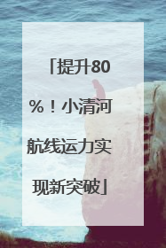 提升80％！小清河航线运力实现新突破
