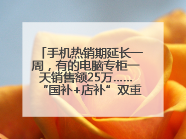 手机热销期延长一周，有的电脑专柜一天销售额25万……“国补+店补”双重优惠点燃德州“考后经济”