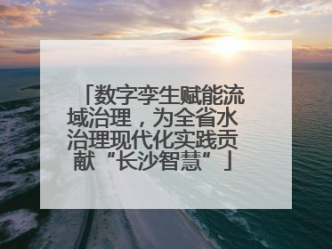 数字孪生赋能流域治理，为全省水治理现代化实践贡献“长沙智慧”