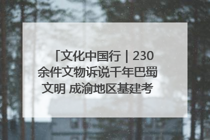 文化中国行｜230余件文物诉说千年巴蜀文明 成渝地区基建考古成果展开展