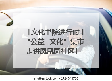 文化书院进行时丨“公益+文化”集市走进凤凰园社区