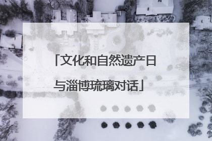 文化和自然遗产日与淄博琉璃对话