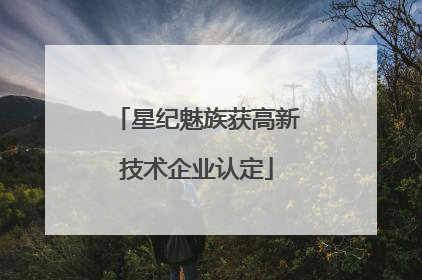星纪魅族获高新技术企业认定