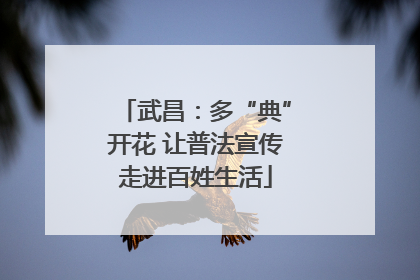 武昌：多“典”开花 让普法宣传走进百姓生活