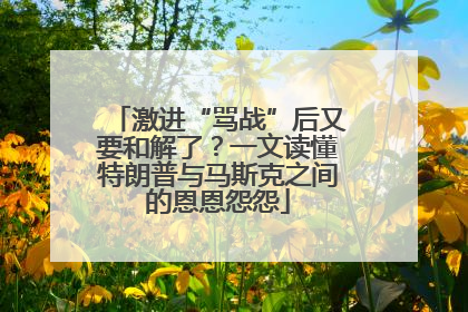 激进“骂战”后又要和解了？一文读懂特朗普与马斯克之间的恩恩怨怨