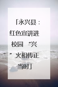 永兴县：红色宣讲进校园 “兴”火相传正当时