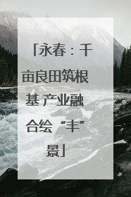 永春：千亩良田筑根基 产业融合绘“丰”景