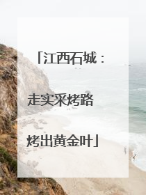 江西石城：走实采烤路 烤出黄金叶
