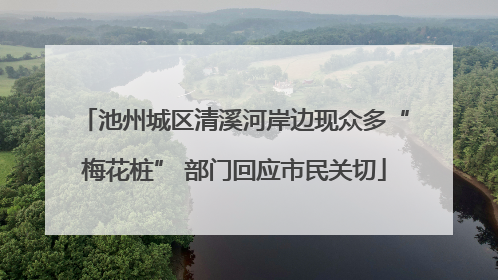 池州城区清溪河岸边现众多“梅花桩” 部门回应市民关切