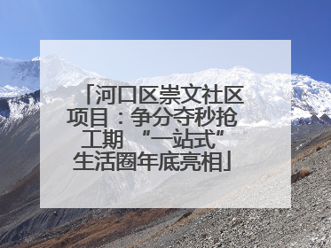 河口区崇文社区项目：争分夺秒抢工期 “一站式”生活圈年底亮相