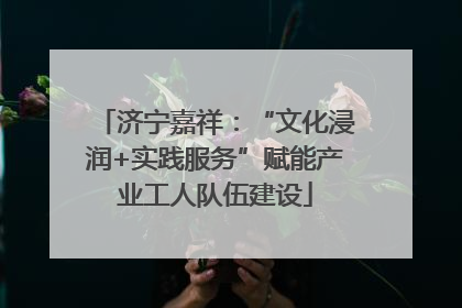 济宁嘉祥：“文化浸润+实践服务”赋能产业工人队伍建设