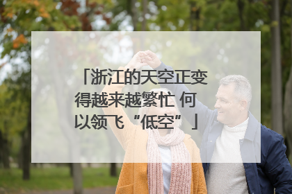 浙江的天空正变得越来越繁忙 何以领飞“低空”