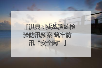 淇县：实战演练检验防汛预案 筑牢防汛“安全网”