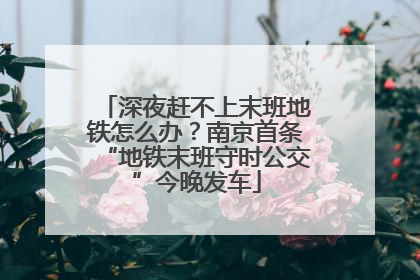 深夜赶不上末班地铁怎么办？南京首条“地铁末班守时公交”今晚发车