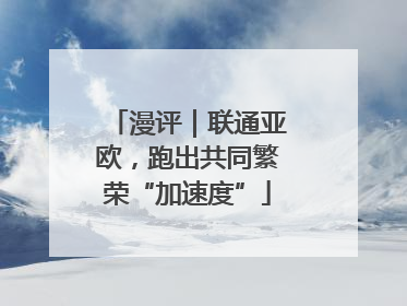 漫评｜联通亚欧，跑出共同繁荣“加速度”