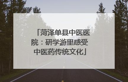 菏泽单县中医医院：研学游里感受中医药传统文化