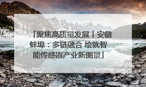 聚焦高质量发展丨安徽蚌埠：多链融合 绘就智能传感器产业新图景