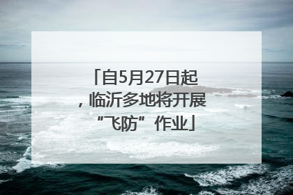自5月27日起，临沂多地将开展“飞防”作业
