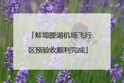 蚌埠滕湖机场飞行区预验收顺利完成