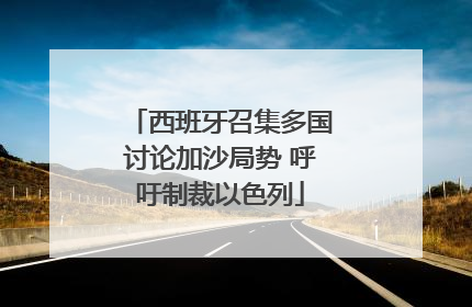 西班牙召集多国讨论加沙局势 呼吁制裁以色列