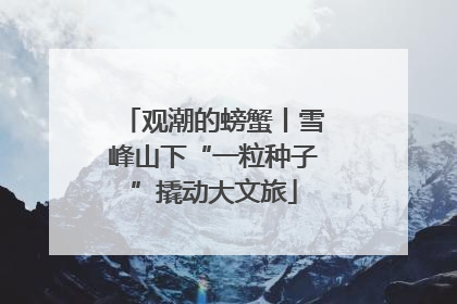 观潮的螃蟹丨雪峰山下“一粒种子”撬动大文旅