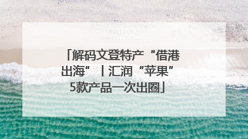 解码文登特产“借港出海”丨汇润“苹果”5款产品一次出圈