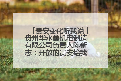 贵安变化听我说丨贵州华永鑫机电制造有限公司负责人陈新志：开放的贵安给我走出去的底气