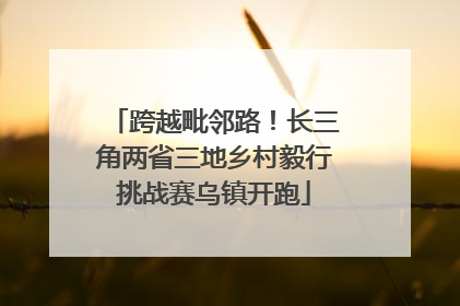 跨越毗邻路！长三角两省三地乡村毅行挑战赛乌镇开跑