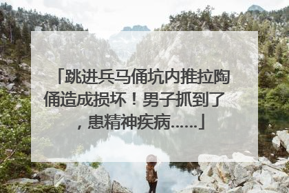 跳进兵马俑坑内推拉陶俑造成损坏！男子抓到了，患精神疾病……