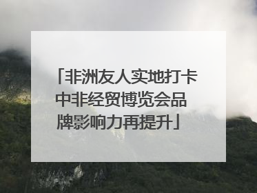 非洲友人实地打卡 中非经贸博览会品牌影响力再提升