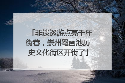 非遗巡游点亮千年街巷，崇州罨画池历史文化街区开街了