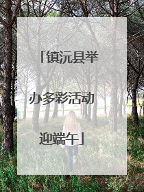 镇沅县举办多彩活动迎端午