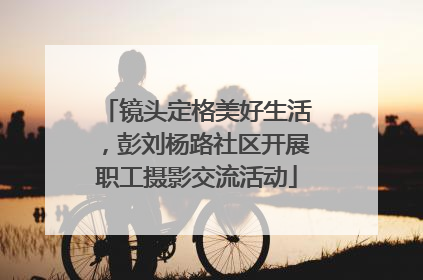 镜头定格美好生活，彭刘杨路社区开展职工摄影交流活动