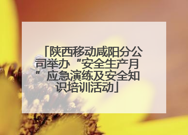 陕西移动咸阳分公司举办“安全生产月”应急演练及安全知识培训活动