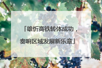 雄忻高铁转体成功，奏响区域发展新乐章