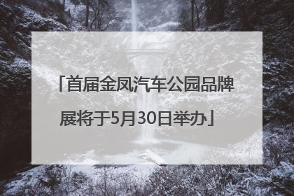 首届金凤汽车公园品牌展将于5月30日举办