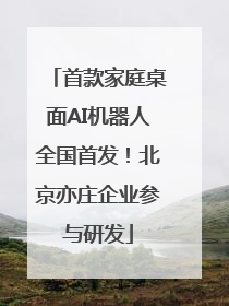 首款家庭桌面AI机器人全国首发！北京亦庄企业参与研发