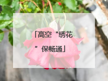 高空“绣花”保畅通