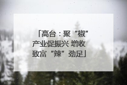 高台：聚“椒”产业促振兴 增收致富“辣”劲足
